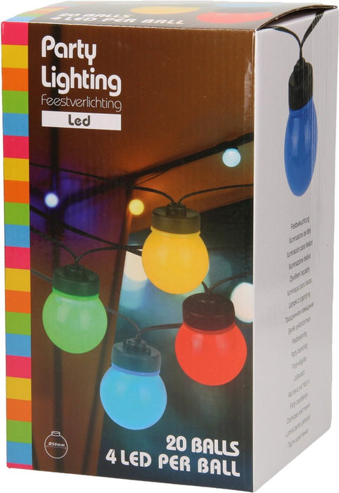 FEESTVERLICHTING 20 LAMPEN MULTI