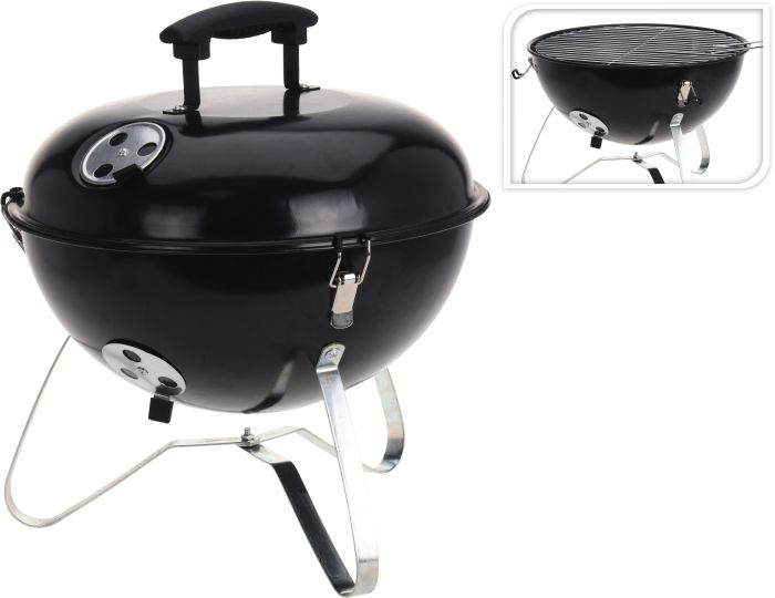 FORME BOULE BBQ 37CM ​​NOIRE