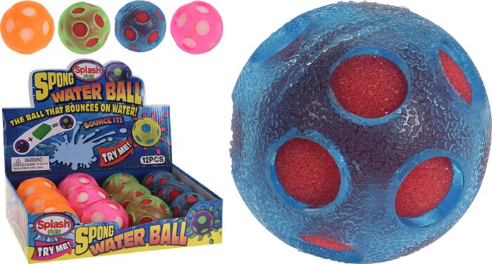 WATERBAL DIA 6,5CM MET SPONS