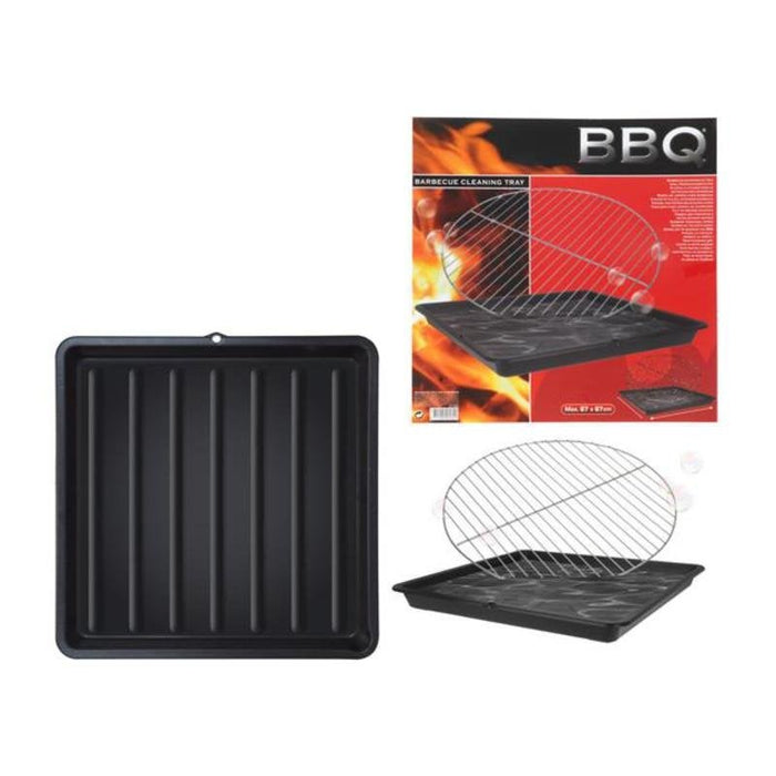 BBQ SCHOONMAAKTRAY PP 67X67CM