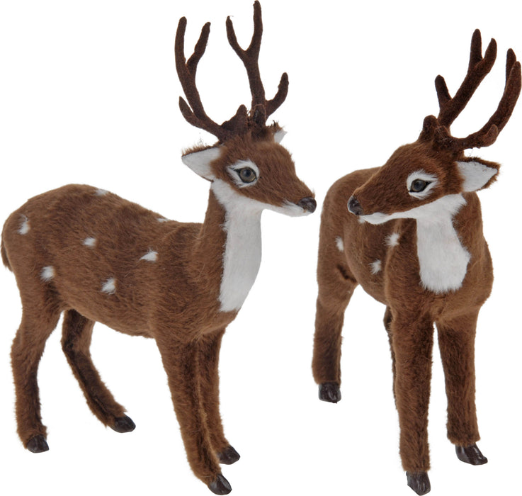 HERT STAAND 15CM BRUIN (PER STUK)
