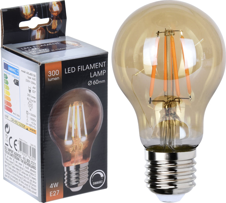 LAMPE LED A60 AMBRE DIMMABLE
