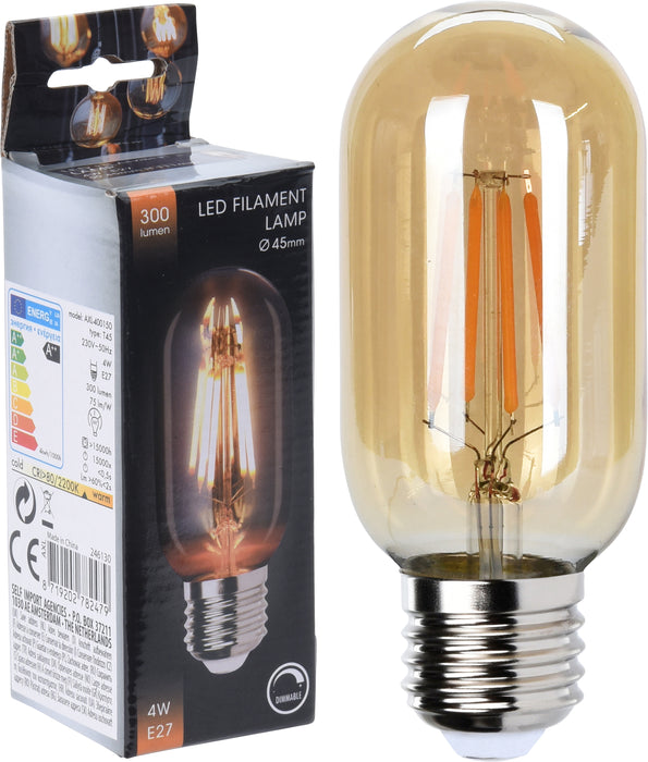LAMPE LED T45 AMBRE DIMMABLE