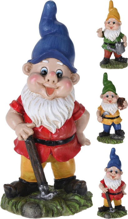 GNOME DE JARDIN DEBOUT 20CM 3ASS