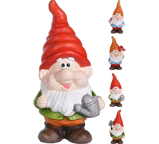 GNOME DE JARDIN CÉRAMIQUE 4ASS