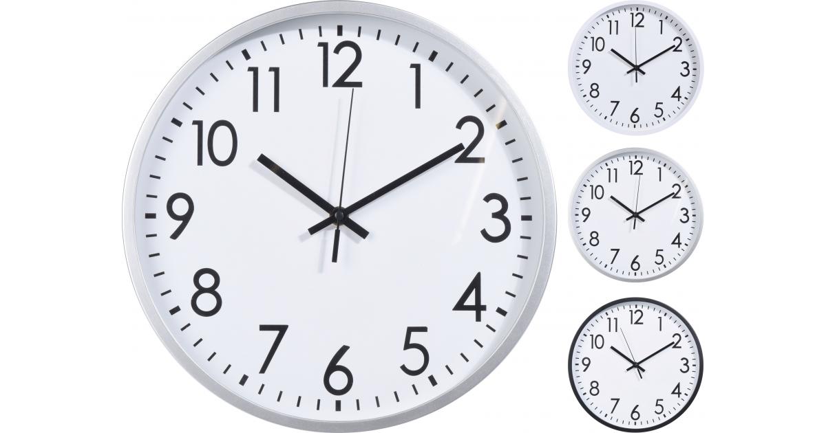 HORLOGE MURALE PP 30CM 3ASS CL