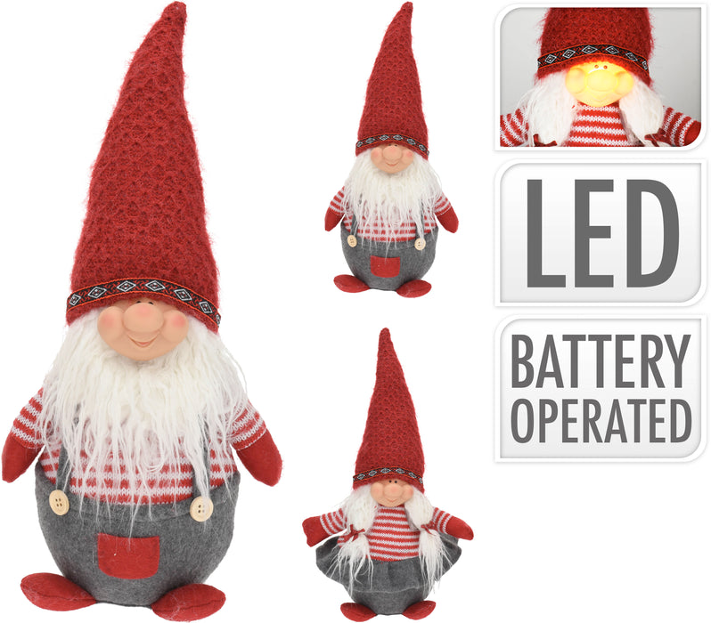 GNOME AVEC LED 34CM (par pièce)