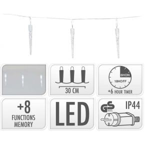 LED VERLICHTING ICICLE 40L WIT