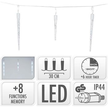LED VERLICHTING ICICLE 72L WIT
