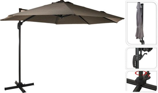 PARASOL ROMA 300CM TAUPE