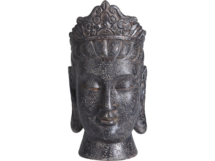 TÊTE DE BOUDDHA CIMENT 42CM