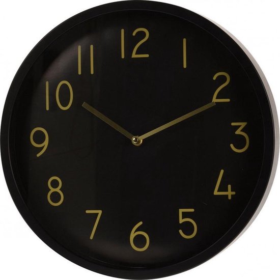 HORLOGE MURALE PP 38CM CADRAN NOIR