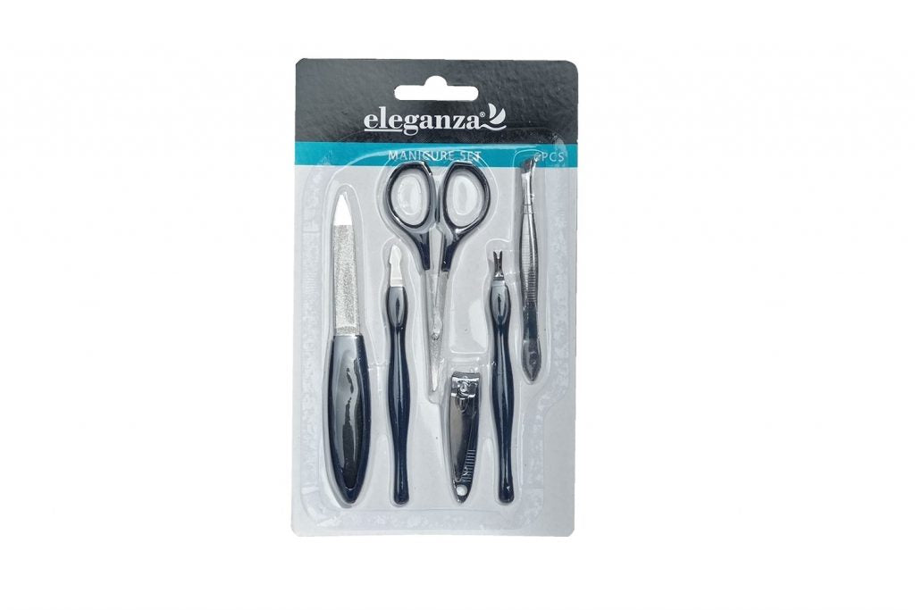 SET MANUCURE 6PCS 3ASS ELEGANZA