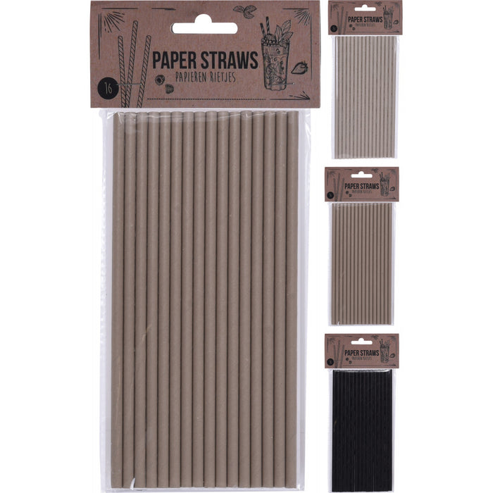 PAPIER PAILLE 16PCS