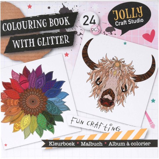 LIVRE DE COLORIAGE AVEC PAILLETTES 20 B(FM)