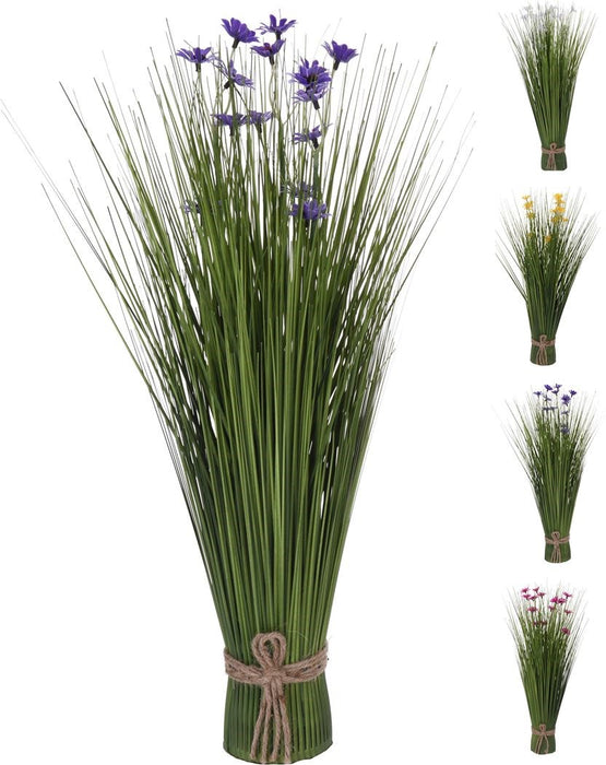 BOEKET SPRIET GRAS MET BLOEMEN