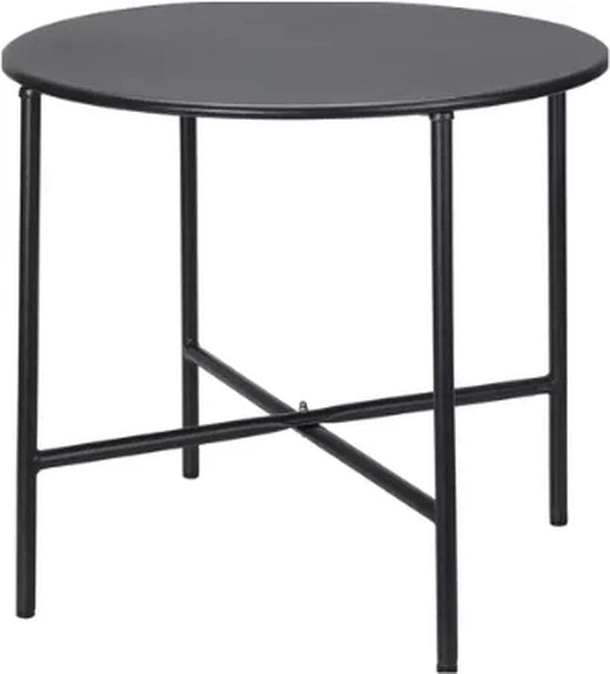 TABLE RONDE 50CM NOIRE