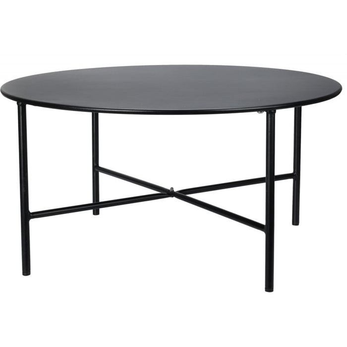 TABLE RONDE 70CM NOIRE