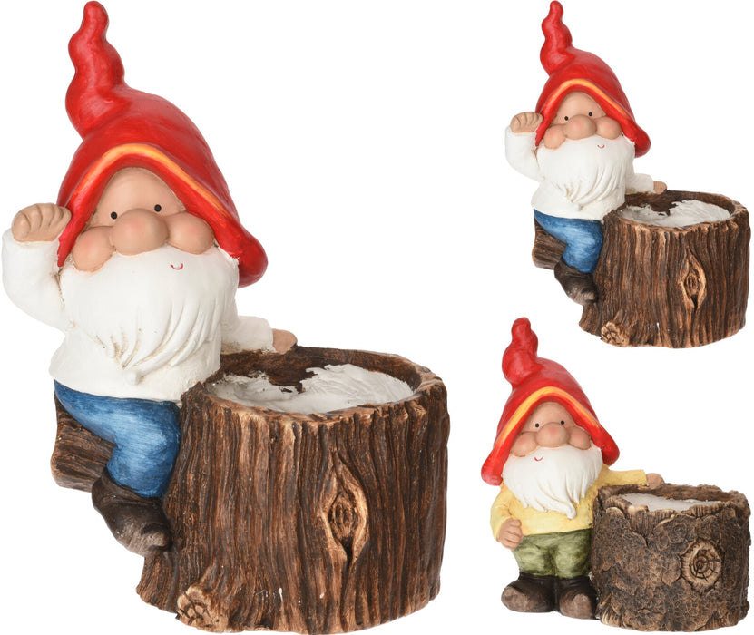 POT DE FLEURS GNOME DE JARDIN 2ASS DES