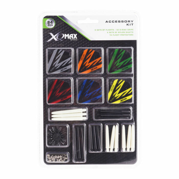 84PCS ACCESSORY KIT INCLUDING: 6 SETS OF NYLON SHAFTS,6 SETS OF 1