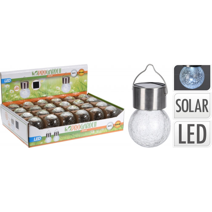 SOLAR GLAZEN BOL LED