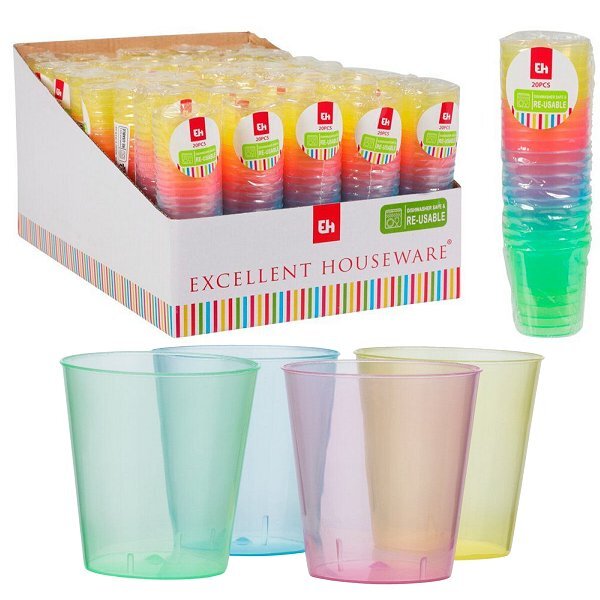 VERRES À SHOT LOT DE 20PCS PP 4 CL