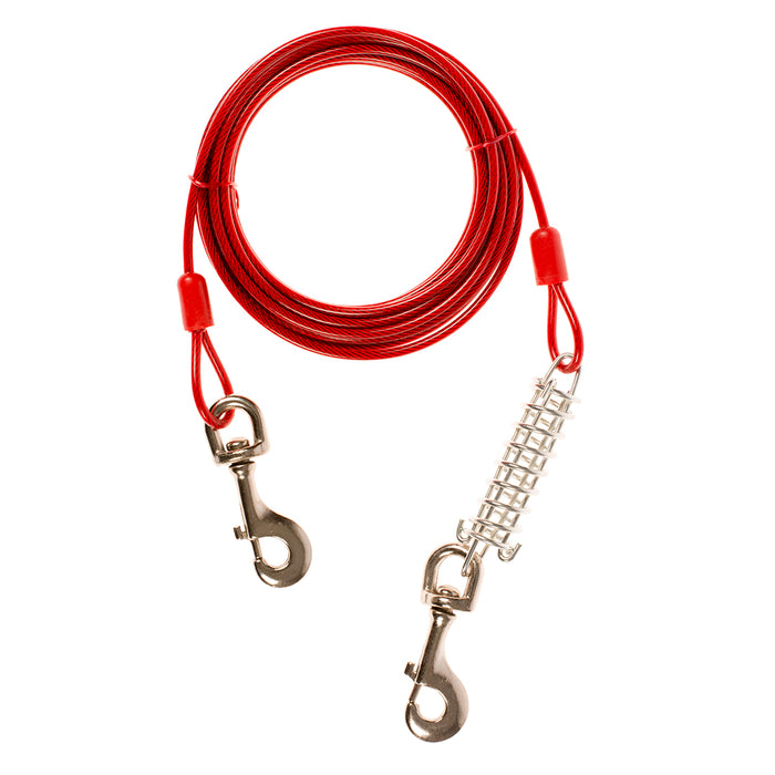 CABLE AVEC RESSORT HEAVY DUTY 6M ROUGE