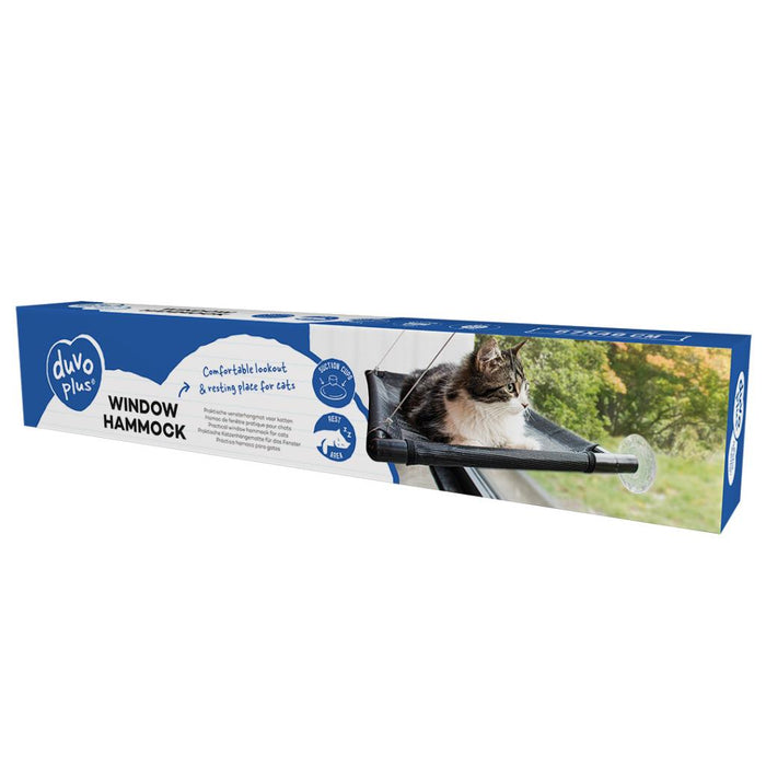 HAMAC DE FENÊTRE POUR CHATS 66X40X2.5CM NOIR