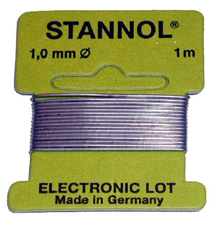 ELEKTRONIKASOLDEER HF32 1MM 6g WIKKEL Sn99,3Cu0,7 LOODVRIJ