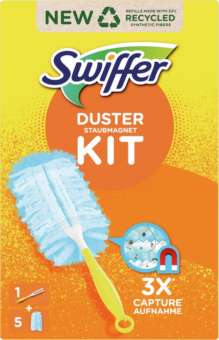 SWIFFER DUSTER KIT (INCL. 1 HANDVAT EN 5 NAVULLINGEN)