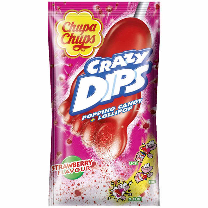 CHUPA CHUPS CRAZY DIPS STRAWBERRY