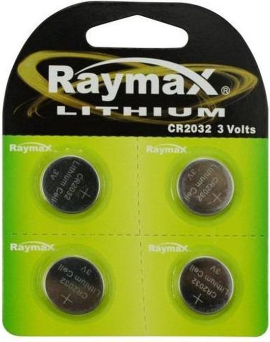 PILE BOUTON RAYMAX 3V CR2032 4 PIÈCES
