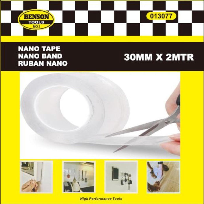 NANO TAPE DUBBELZIJDIG HERBRUIKBAAR 30MM X 2MTR