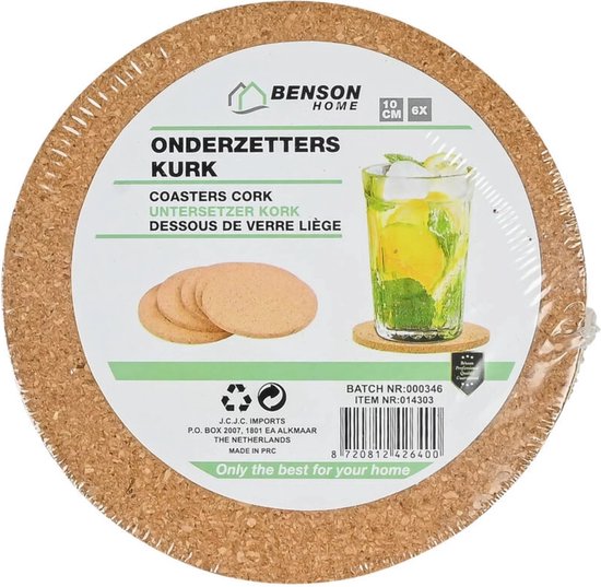 ONDERZETTERS KURK 10 CM 6 DLG