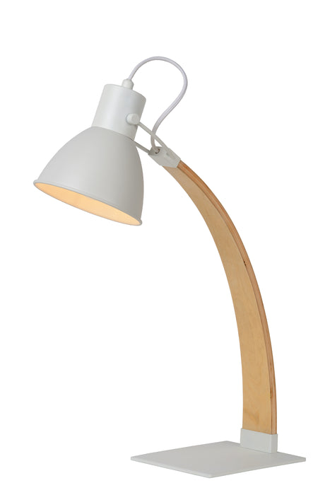 LAMPE DE BUREAU CURF E27/60W CONTREPLAQUÉ-BLANC