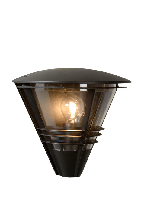 LIVIA WANDLICHT IP44 E27 W11.5 L27 H25CM ZWART