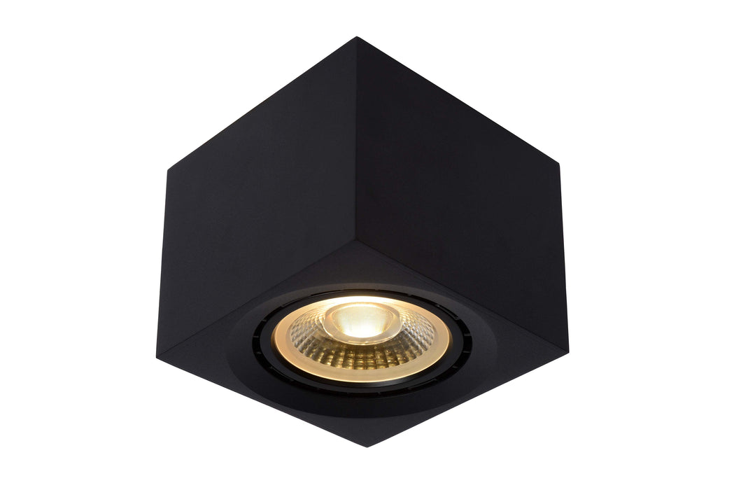 FEDLER PLAFOND SPOT DIM-TO-WARM GU10 CARRÉ NOIR