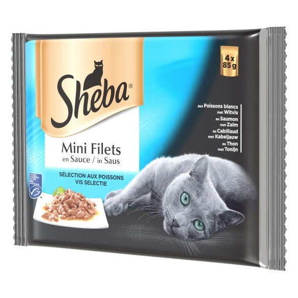 SHEBA 4X85G P MINIFILETS POISSON