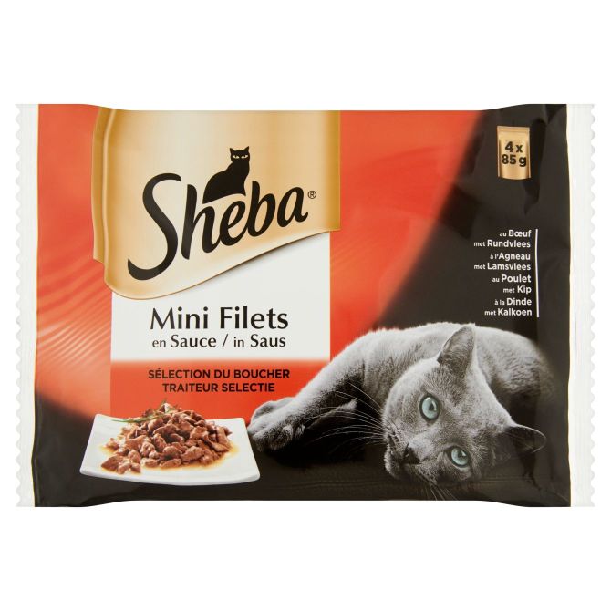 SHEBA 4X85G P MINIFILETS TRAITEUR