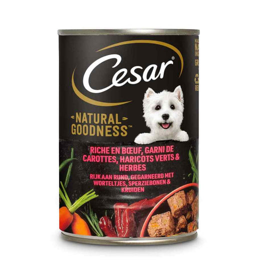 CESAR 400G CAN BEEF, CARROTS AND GREEN BEANS