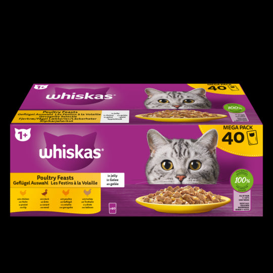 WHISKAS 40*85G SACHET VOLAILLE