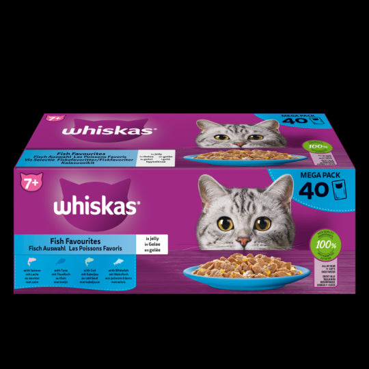 WHISKAS 40*85G POCHETTE SENIOR