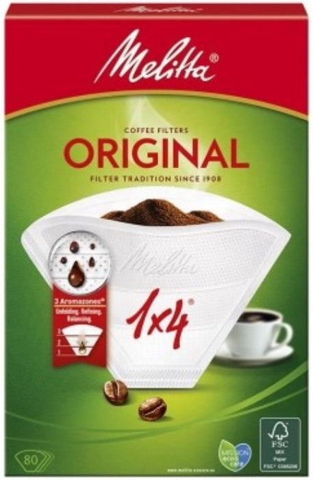 MELITTA FILTERS 1X4/80 BLANC AZ