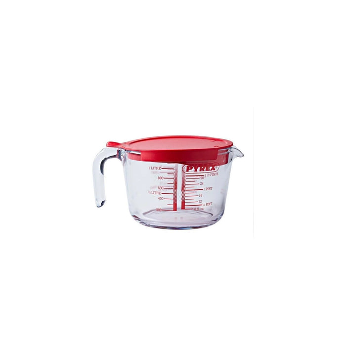 PYREX MAATBEKER MET DEKSEL GLAS 1L