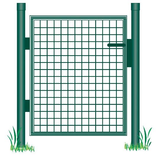 TUINPOORT GROEN ENKEL 150X150CM