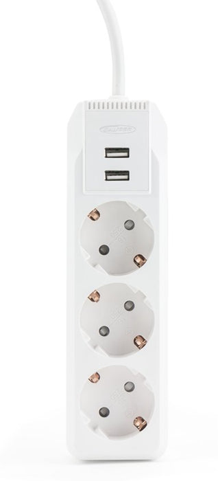 STEKKERBLOK 8V + 2 USB