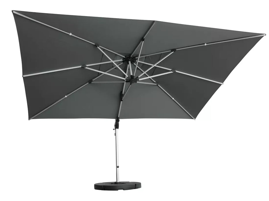 ROMA PARASOL M/FLAP 3X3 D.GREY