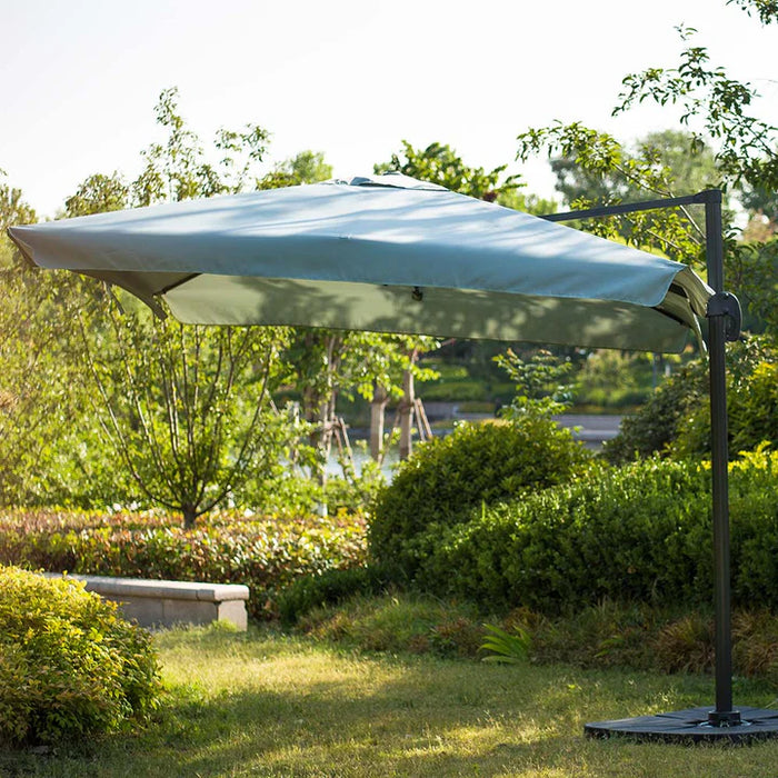 ROMA PARASOL M/LICHT 3X3 D.GREY