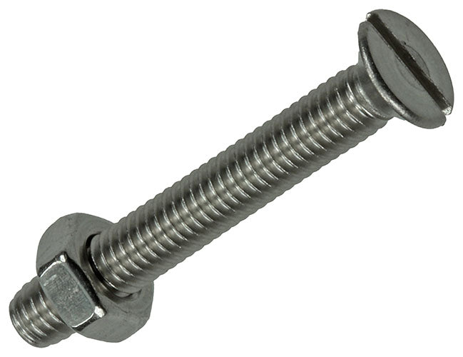 CACHE-VIS F5-MÉTAL TETE + ECROU M4 X 30 MM INOX A2