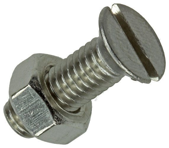 CACHE-VIS F5-MÉTAL TETE + ECROU M6 X 20 MM INOX A2